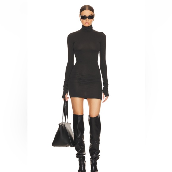 REVOLVE Dresses & Skirts - Last price drop! NWT HELSA black jersey turtleneck mini dress Medium